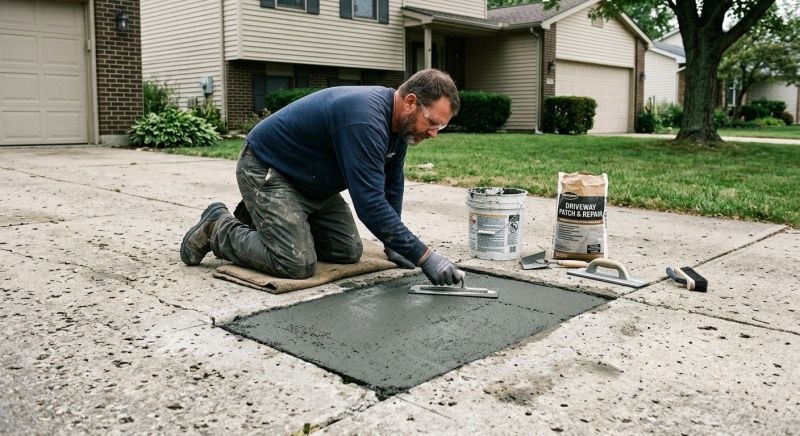 Broken Concrete Patching Service